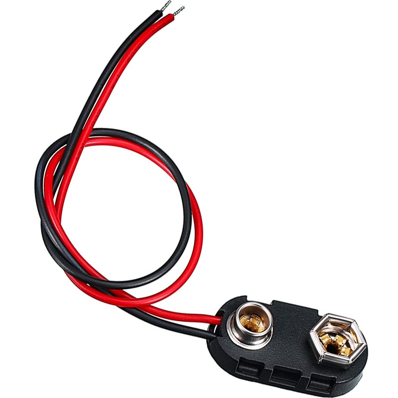 BBTO 20 Pack 9 V Battery Clip Connector Long Cable