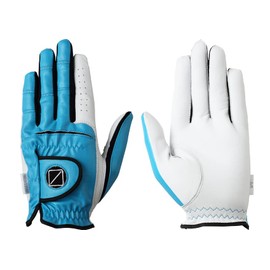 SEQUENTIAL GOLF Gloves Metallic Color Sheep Leather Mens Gloves SQGC-001 BrightBlue M(9.1 - 9.4 inches (23 - 24 cm)