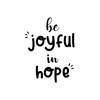 Aurabeam Vinyl Wall Art Decal - Be Joyful in Hope