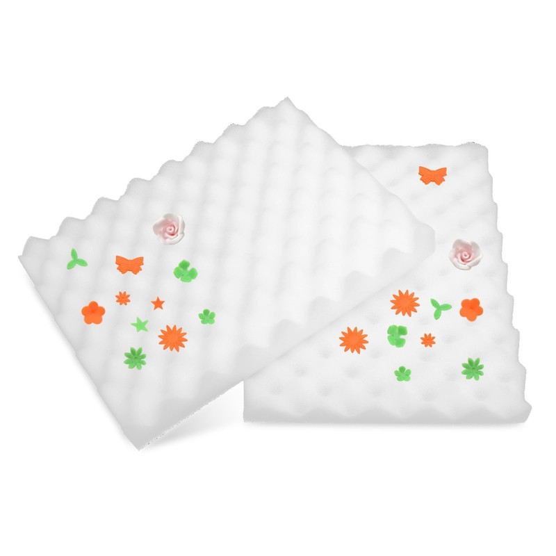 Fondant Shaping Sponge Pad, 2 Pcs Gum Paste Flowers Sponge