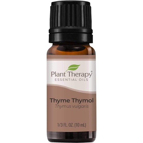 Plant Therapy Thyme Thymol Essential Oil 100% Pure, Undiluted, Natural Aromatherapy, Therapeutic Grade 10 Milliliter (1/3 Ounce)