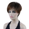 Lydell 8" Short Straight Women Wigs Heat Resistant Synthetic Hair