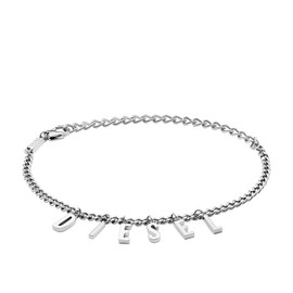 DIESEL DX1493040 Unisex Link Bracelet / Anklet Stainless Steel, Stainless Steel, No gemstone