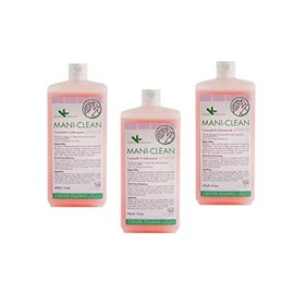 KK Mani-Clean Phenia, Liquid Soap in 3 x 1 Litre Euro Bottles, Cream Soap with Floral Fragrance, Skin-Friendly and Mild, Replenishing, pH Neutral, Compatible with Standard Dispenser Systems