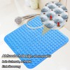 Shower Mat 48 x 48 cm Suction Cup Washable Square