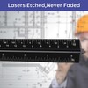 Architectural Scale Ruler,12" Aluminum Architect Scale,Triangular Ruler for Architects, Machinist,