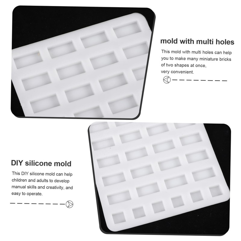 Operitacx 5-Piece Sand Table Brick Shape Simulated Brick Architectural Mould