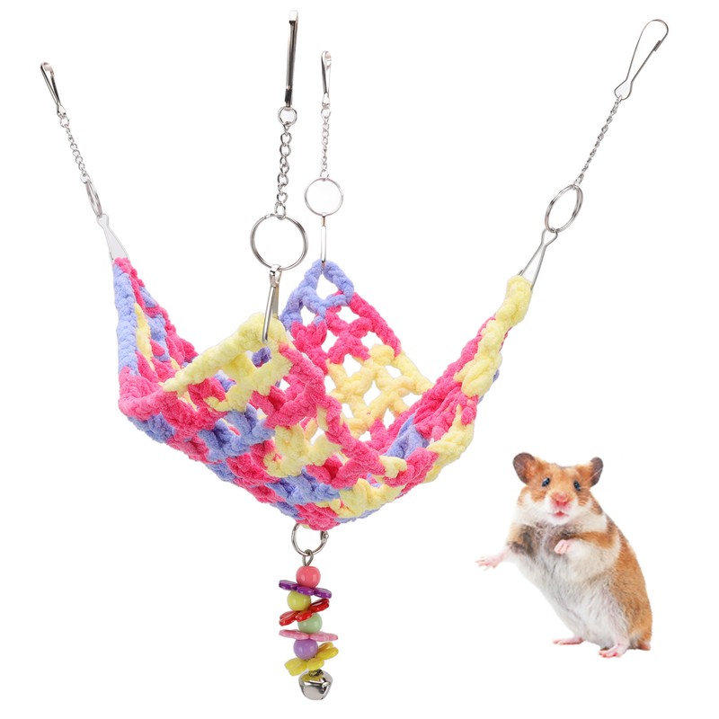 Hamster Weave Hammock Hanging Small Animal Cage Hammock for Chinchilla