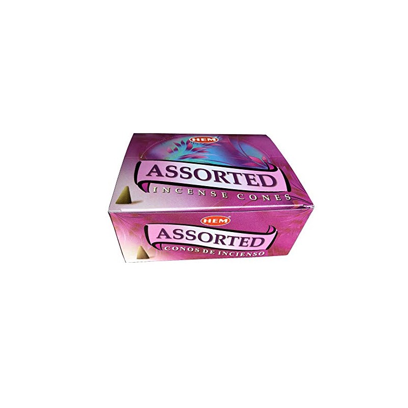 HappyShop Hashimotoya Incense Cones, 12 Varieties 12-Pack Assorted Pack, India,