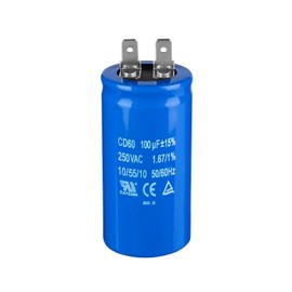 ZOWZEA 100uF/MFD CD60 Motor Start Capacitor 250VAC 50/60Hz for Electric Motor Starting