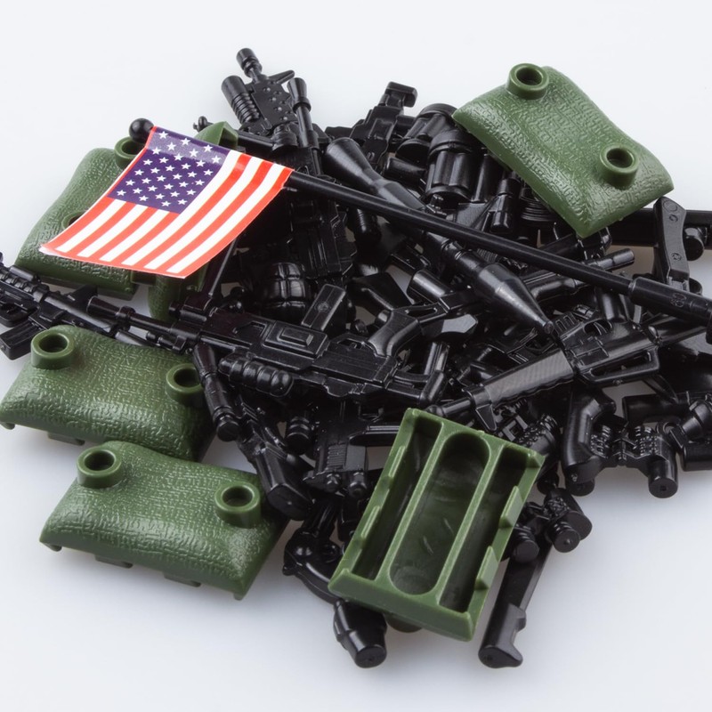 VICVIK Weapons Pack Military Weapons Accessories WWII Soldier Model Toys