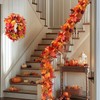 6 Pack 5.8Ft/Piece Fall Leaves Maple Leaf Garland for Mantle