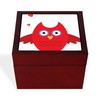 CafePress Owl in Love Memory Keepsake Jewelry Box, 5"x5"x3.75"