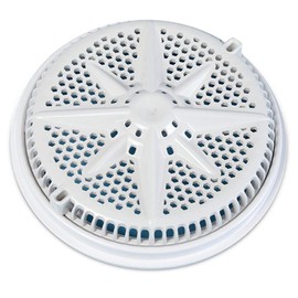 Pentair 500103 8-Inch StarGuard Drain Cover with Single Short Ring, White