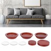 5PCS/Set Non Slip Furniture Leg Mat Wood Risers Lifts Height