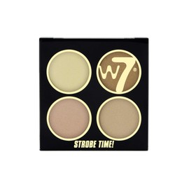 W7 | Highlighter | Strobe Time! Highlighting Palette - Vivid Glow | Highly Pigmented | Perfect For All Skin Types