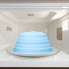 Microwave Splatter Cover Collapsible Microwave Plate Silicone Cover Absorbable Microwave