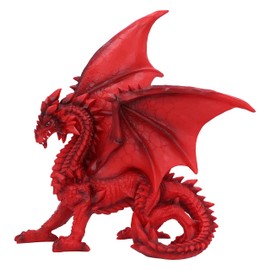 Nemesis Now Tailong Figurine 21.5cm, Red Dragon Sculpture, Gothic Fantasy Merchandise, Cast in the Finest Resin, Hand-Painted