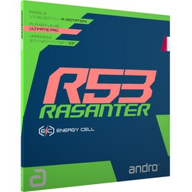andro 112292 Table Tennis Rubber Lazanter R53 Soft Back UM Tension, Black 2.0