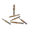 6Pcs Combination Drill Tap Bit 1/4in Hex Shank Spiral Tapping