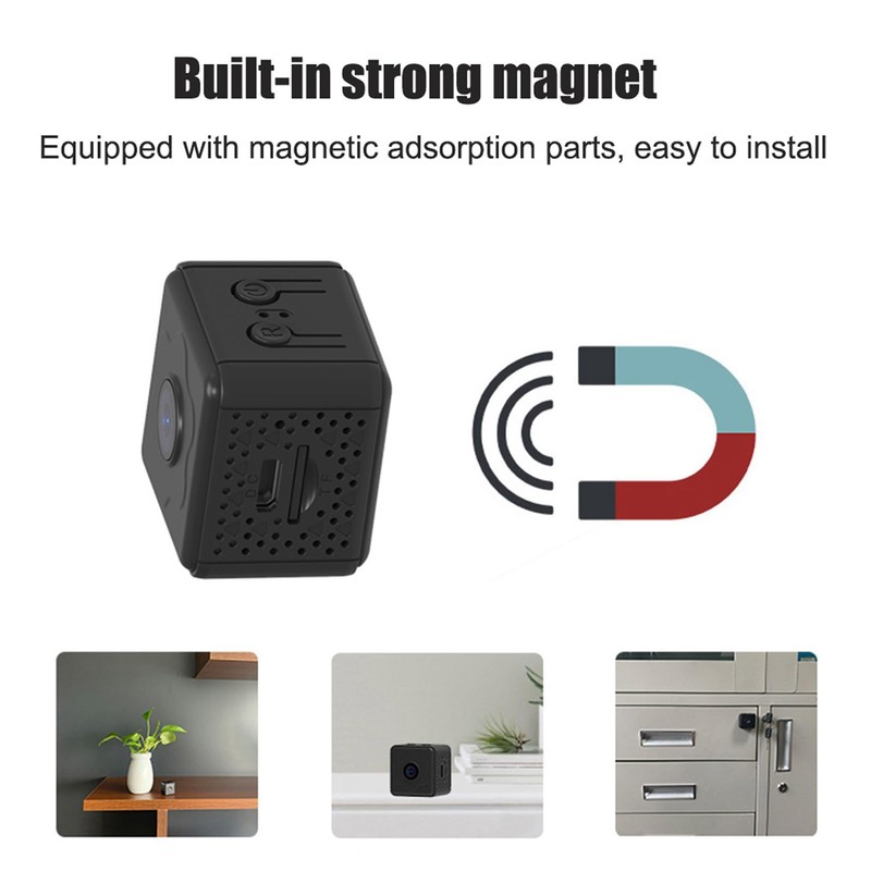 Cordless Wi Fi Small Camera, Indoor Security Camera with Phone