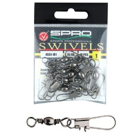 Spro Swivels Barrel Swivel Interlock Snap Size 6 Swivel Swivels Fishing Swivels