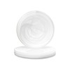 Vikko Dinner Plates, Set of 6 White Alabaster Plates, 11"