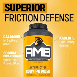 Anti Monkey Butt Body Powder for Women and Men, Anti Chafing and Anti Itch Foot