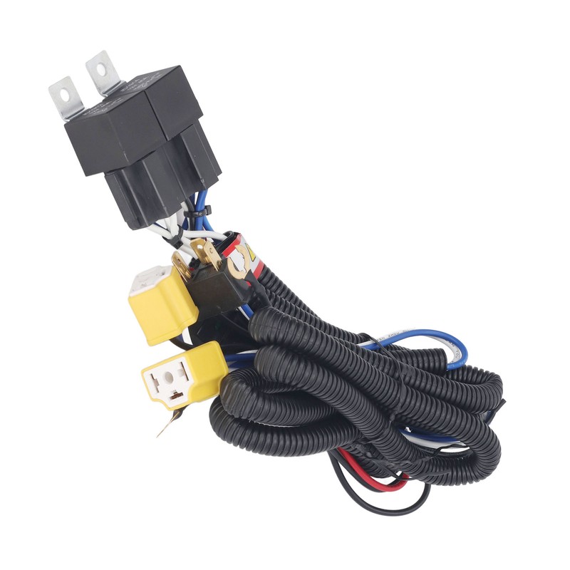 H4 Headlight Relay Harness High Temperature Resistant Ceramic Socket H6054