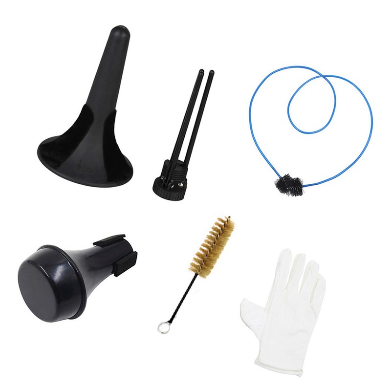 Trumpet Accessory Maintenance Cleaning Care Kit Including Trumpet Stand Valve
