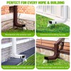 Rolitwils Heavy Duty Adjustable Downspout Brackets - 4 Pack Rust-Proof