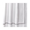 Lush Decor Hotel Collection Shower Curtain Fabric Minimalist Plain Style