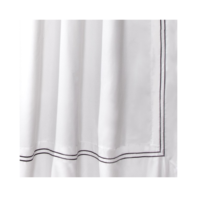 Lush Decor Hotel Collection Shower Curtain Fabric Minimalist Plain Style