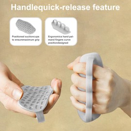 GMHLLES 1 Pair Gym Hand Grips,Anti Slip Hand Grips for Weight Lifting,Gym Gloves,Lightweight and Portable,for Unisex Exercise Weightlifting Bodybuilding