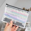 TIMESETL 10 Pcs Zipper File Bags A6 Mesh Pouch Clear