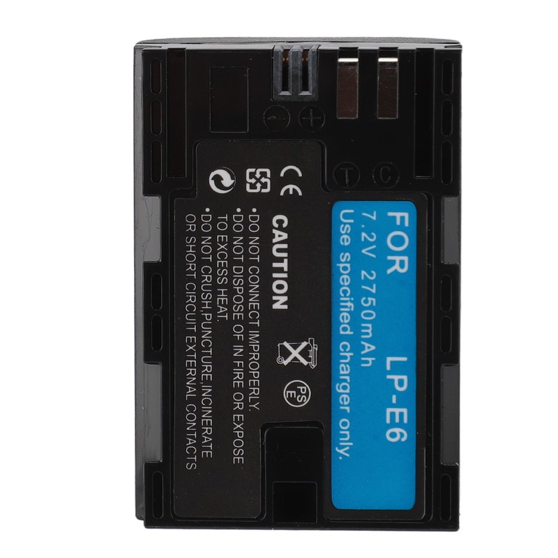 2pcs Camera Battery 2750mAh 7.2V for LP E6 E6N R5