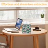 Tropical Palm Leaf Flamingo 2 Pcs Tissue Box Cover Square