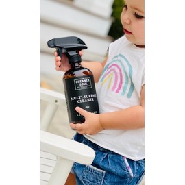 Non-Toxic Multi Purpose Cleaner, Natural Cleaning Spray, Luxurious Refillable Glass Bottle, Essential Oil Fragrance, Safe for All Surfaces, Safe for Animals, Pets, Safe for Humans (Coconut Calm)