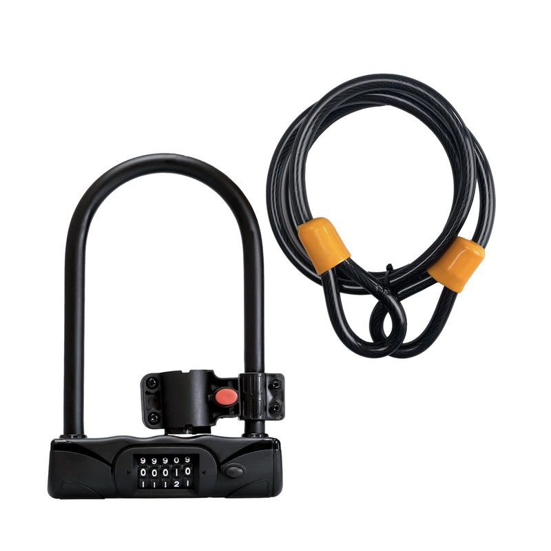 Bycycle Combination U Lock - 5 Digit