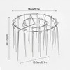 tieedhfu Air Fryer BBQ Skewer Stand Stainless Steel Rack For