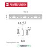 Gedotec Schrankaufhänger-schiene Suspension Rails for Wall Cabinets - Steel Zinc