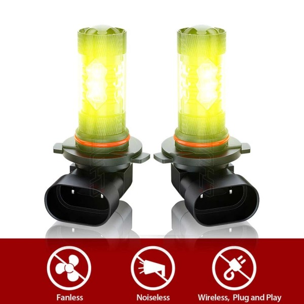 CHUSYYRAY For Toyota Corolla 2005-2008 2X 3000K Golden Yellow 9006