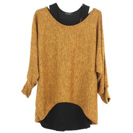 Emma & Giovanni women's oversize tops T-Shirt/pullover (pack of 2) - Asymmetric m-l