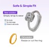 Yaogniy 12-Pack Ring Sizer for Loose Rings, 4 Sizes Invisible