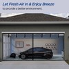 HBlife Garage Screen Doors for 1 Car Garage, 9x8FT Fiberglass