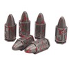 6 Pcs Bullet Metal Dice Set Micro Polyhedral Bloodstained Bullet