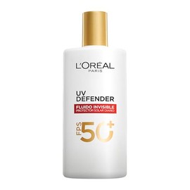 LOreal Paris UV Defender Fluido Invisible Protector Solar Diario FPS50 con cido Hialurnico, Hidrata, previene lneas de expresin y protege de rayos UV 