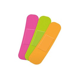 PROPLAST Neon Waterproof Plasters - Fun Plasters for Kids - Brightly Coloured and Easily Detectable Assorted Plasters,75 Plasters (Pack of 1)