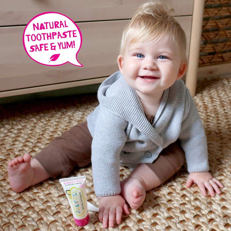 Jack N' Jill Natural Children's Toothpaste, Berries & Cream, Fluoride