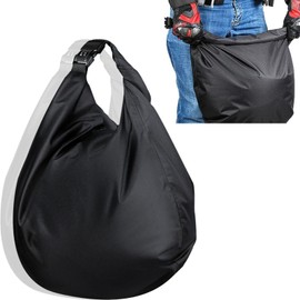 LUYING Helmet, Bike, Helmet Bag, Waterproof, Large Capacity, Bike Storage, Rainwear (Large Capacity, Black)